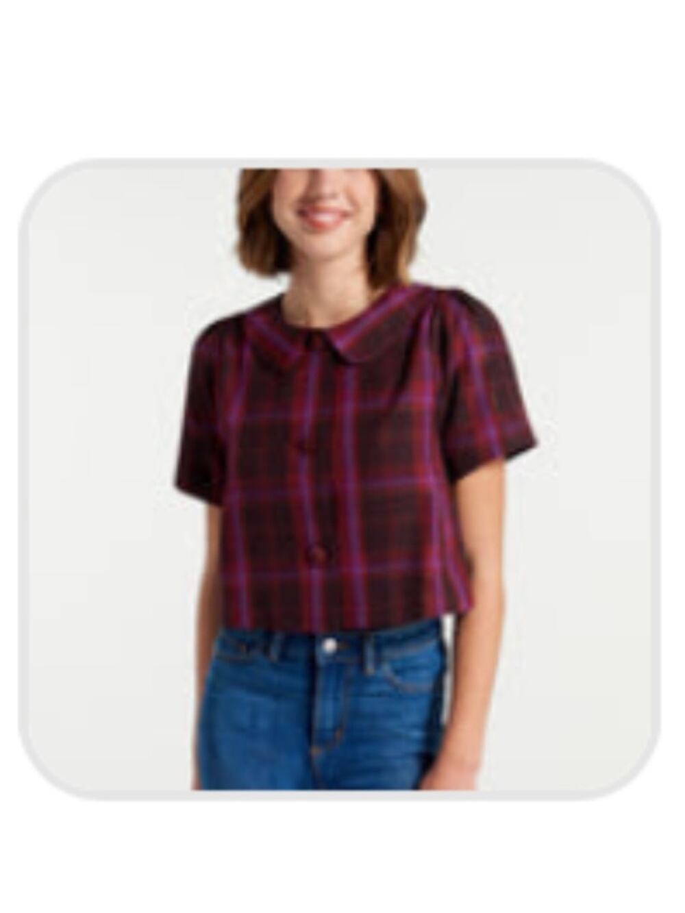 Festive Finesse Short Sleeve Jacket Modcloth Pink Plaid